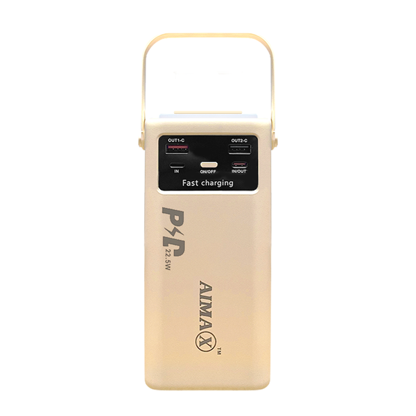 AIMAX 30000 mAh Power Bank 22.5W Fast Charging with Retractable LED Light