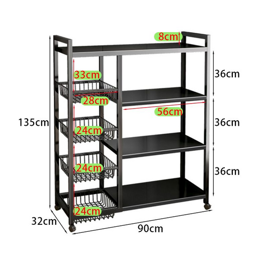 Multi-Functional Kitchen Storage Rack Vegetable Storage Basket
