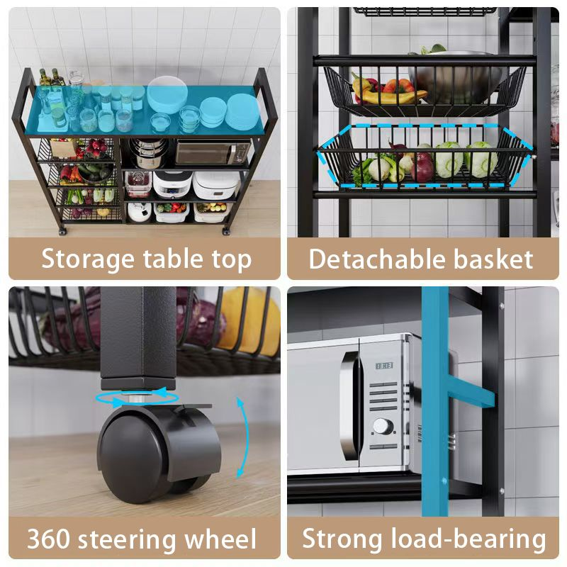 Multi-Functional Kitchen Storage Rack Vegetable Storage Basket