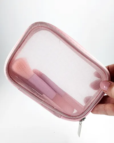 Pink Travel Brush 5-Piece Set (With Box)