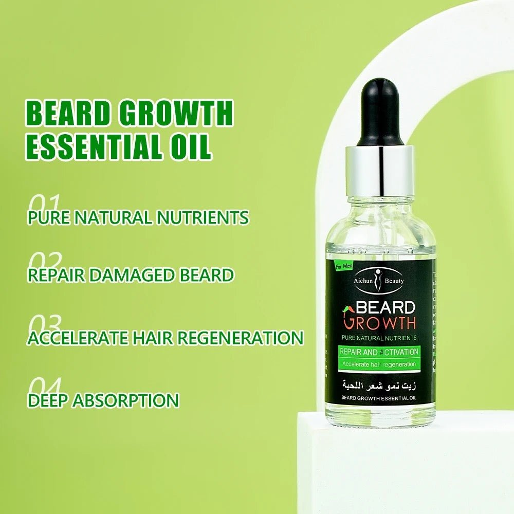 Aichun Beauty Beard Care Products And Derma Roller With Argan Oil