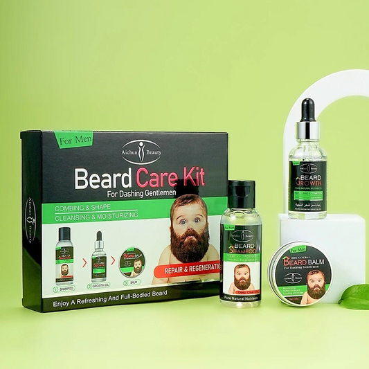 Aichun Beauty Beard Care Products And Derma Roller With Argan Oil
