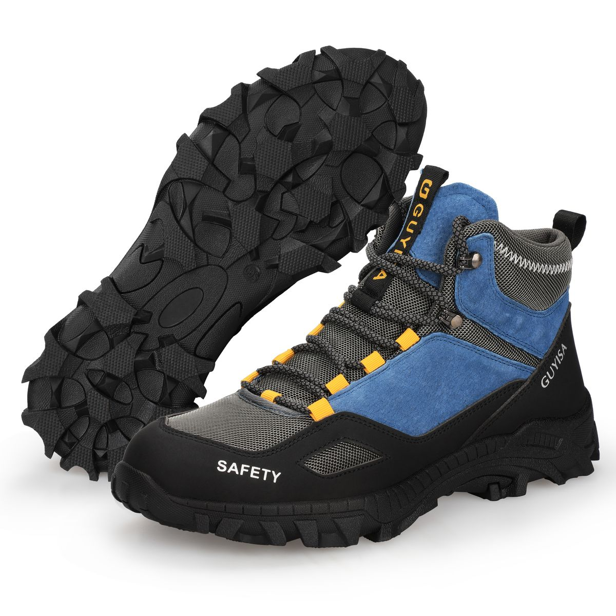 GUYISA Retro Safety Boots - Suitable for Hiking, Outdoor, Daily, Leisure, Four Seasons
