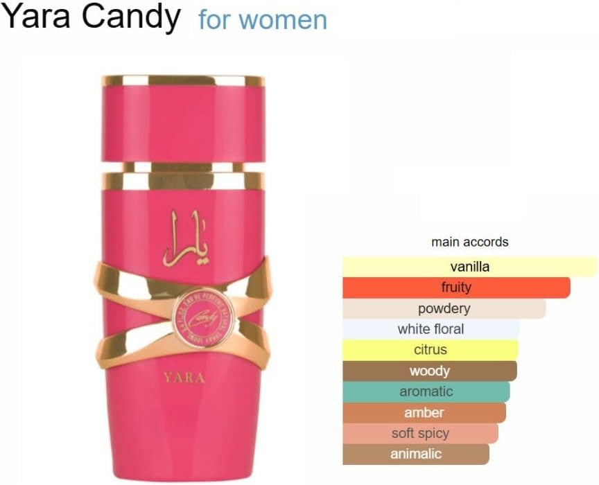 Lattafa Yara 3,4 oz / 100 ml Eau de Parfum Réveillez l'esprit d'exploration et ressentez l'exotisme