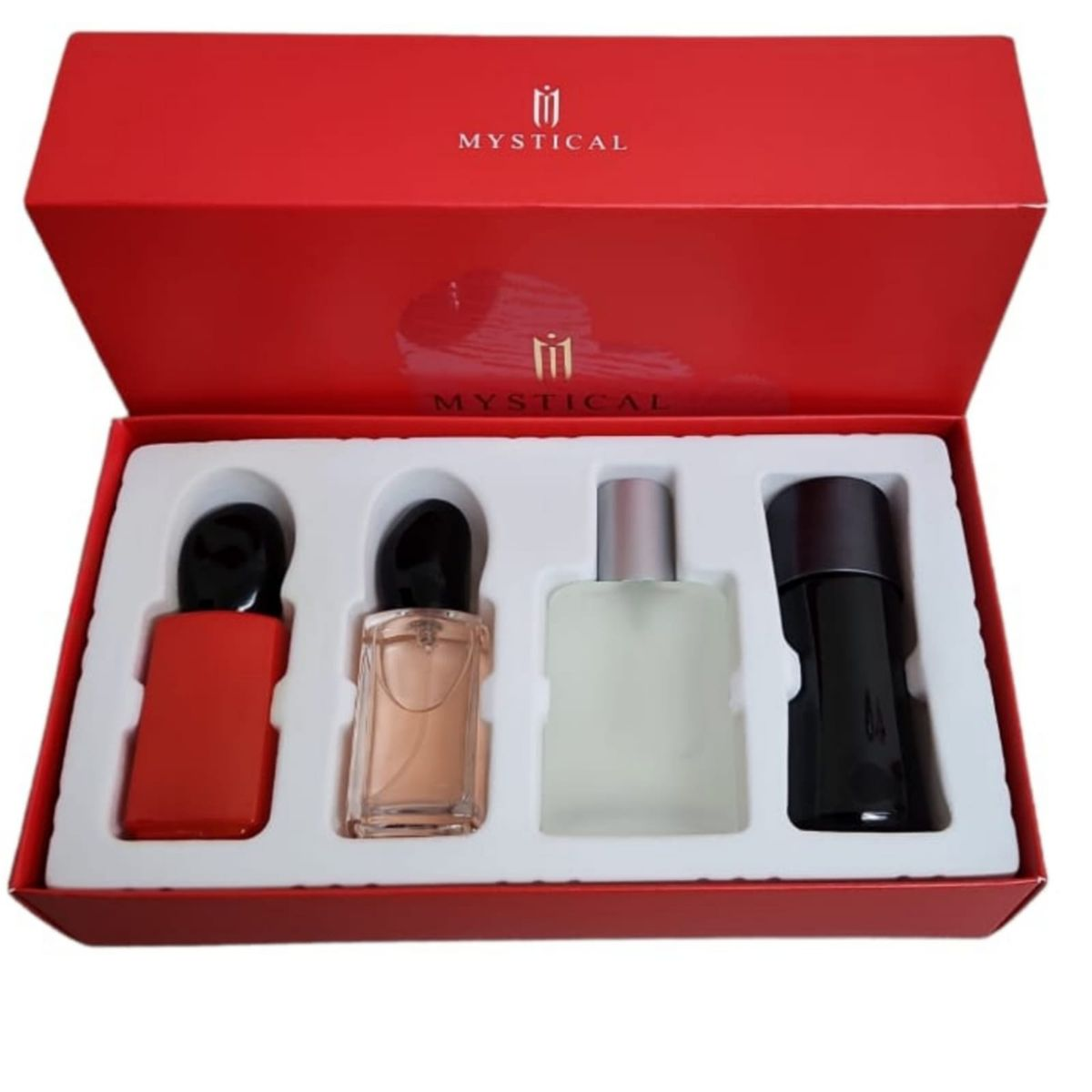 30ml x 4 Mystic Perfume Set for Women - Red, Fresh Scent, Exquisite Design