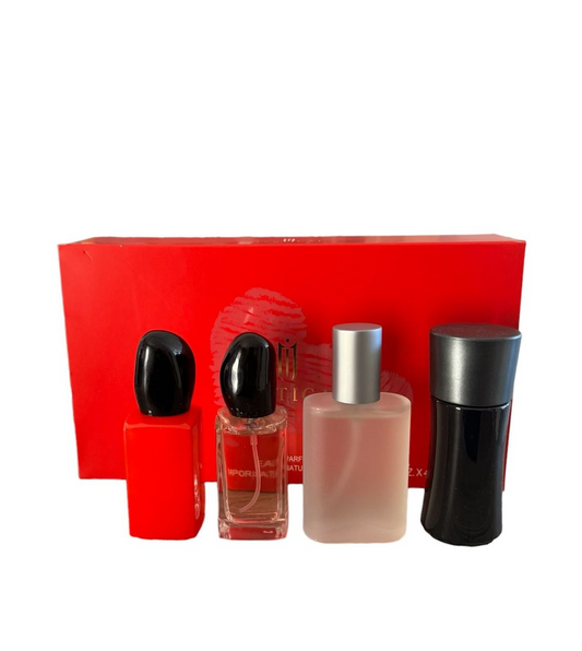 30ml x 4 Mystic Perfume Set for Women - Red, Fresh Scent, Exquisite Design