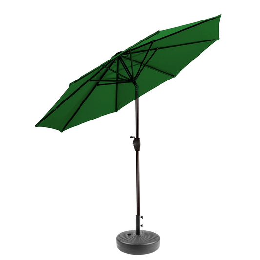 Homepola Modern Design Patio Umbrella - 2.7M Crank & Tilt With Round Base