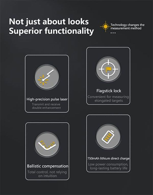 Golf Rage Finder with Slope, 700 Yards Laser Rangefinder 6X Magnification