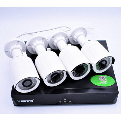 JORTAN 4 Channel AHD 1080P CCTV Camera Surveillance Kit