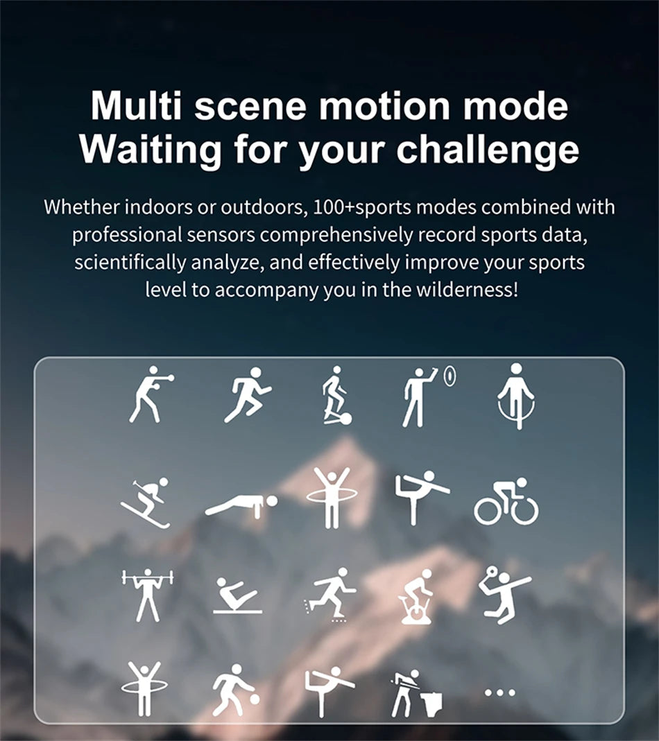 TOXIYA Outdoor Military Rugged Smartwatch Men GPS Sports Fitness Waterproof Watch Bluetooth Call with LED Lights