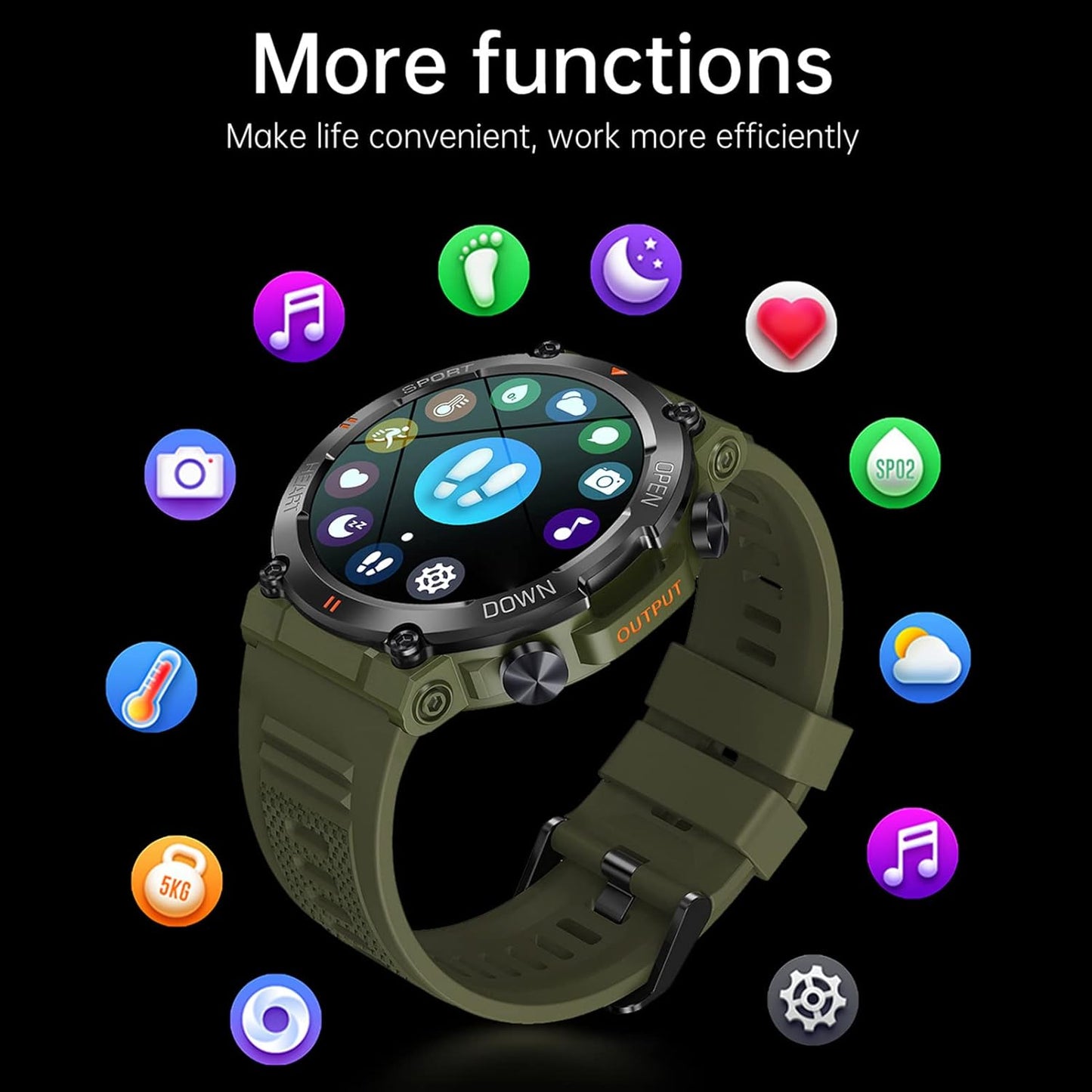TOXIYA Senbono Smart Watch & Fitness Tracker