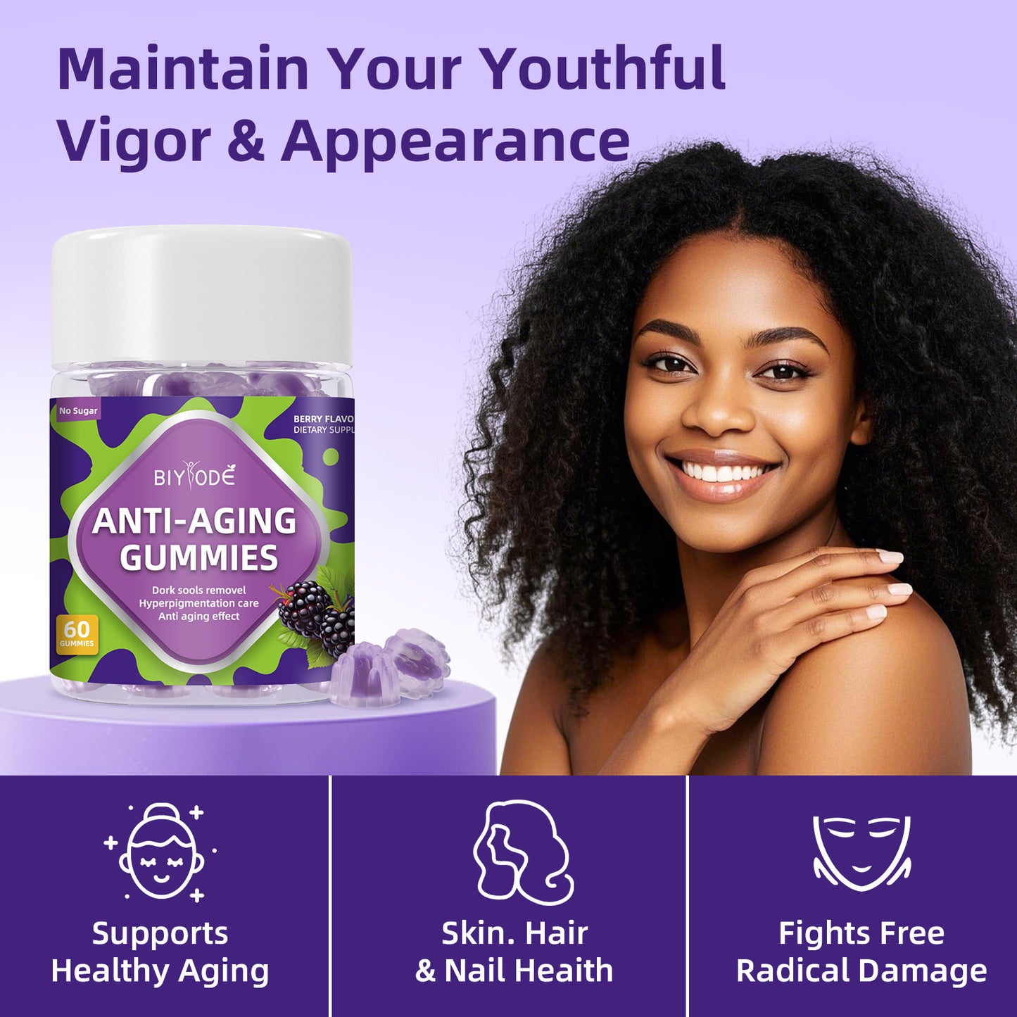 BIYODE No Sugar BERRY FLAVO DIETARY SUPPL