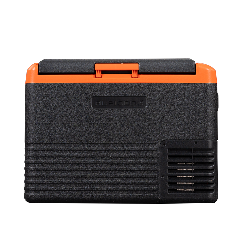 Alpicool Portable Car Freezer, 12 Volt Refrigerator,30L/ 40L/50L Fast Cooling 12V Car Fridge, Car Cooler for RV, Truck, Camping, Outdoor -12/24V DC and 100-240V AC (Black & Orange)