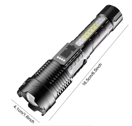Light Yellow Light Telescopic Zoom Strong Light Flashlight