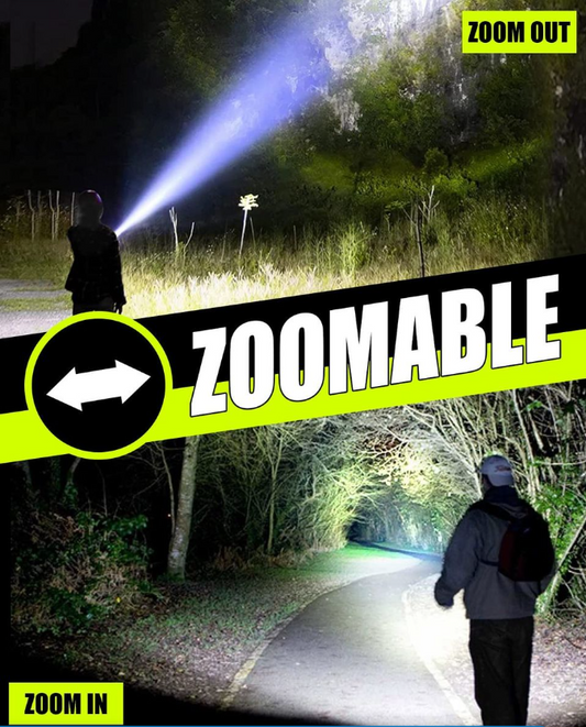 LED Flashlight Rechargeable Tactical Waterproof Aluminum Torch- 5Light Mode