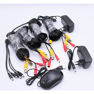 JORTAN 4 Channel AHD 1080P CCTV Camera Surveillance Kit