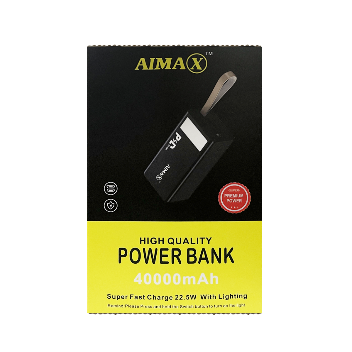 AIMAX 40000 mAh Portable Charger Power Bank Dual USB Charge