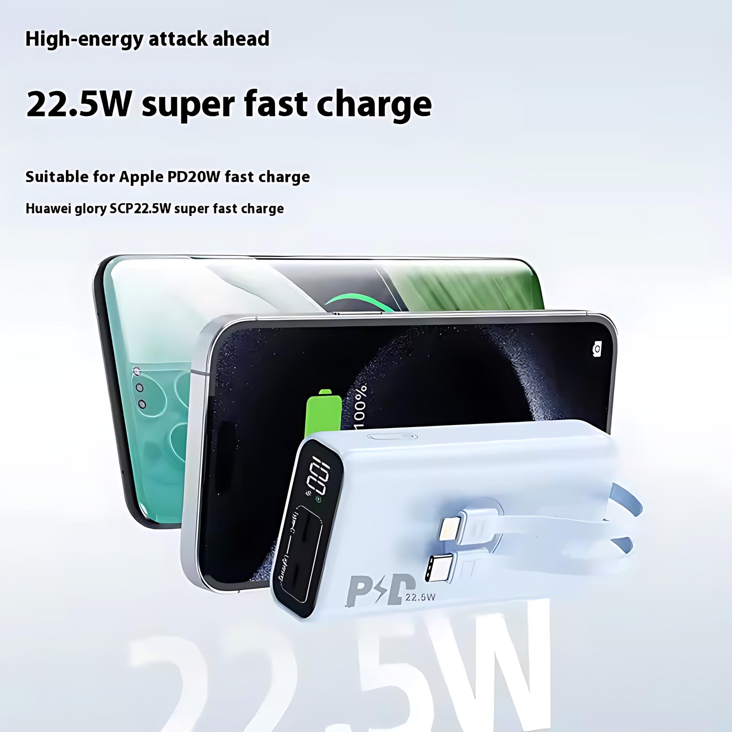 AIMAX 10000mAh dual-mode mobile power bank, 22.5W super fast charging
