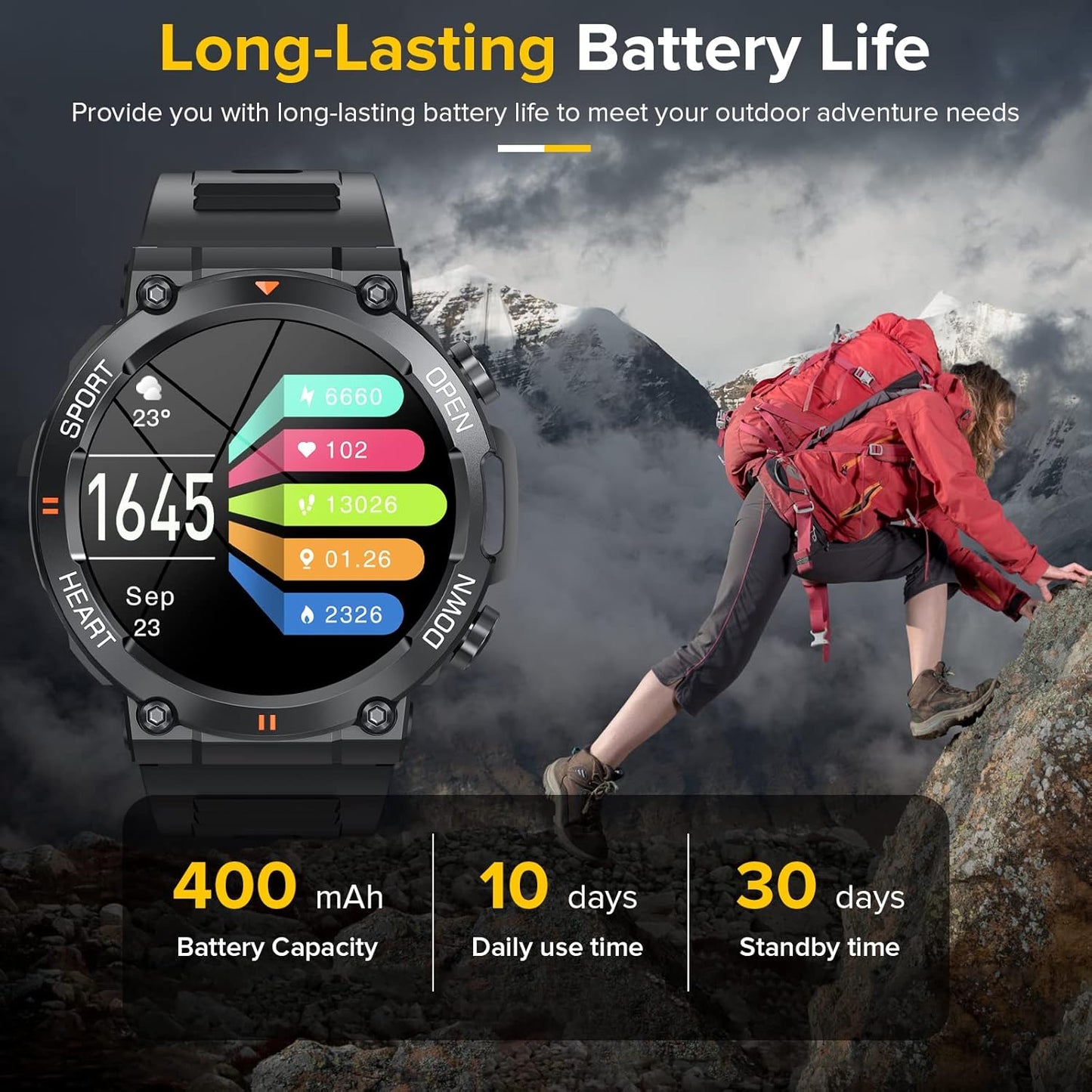TOXIYA Senbono Smart Watch & Fitness Tracker