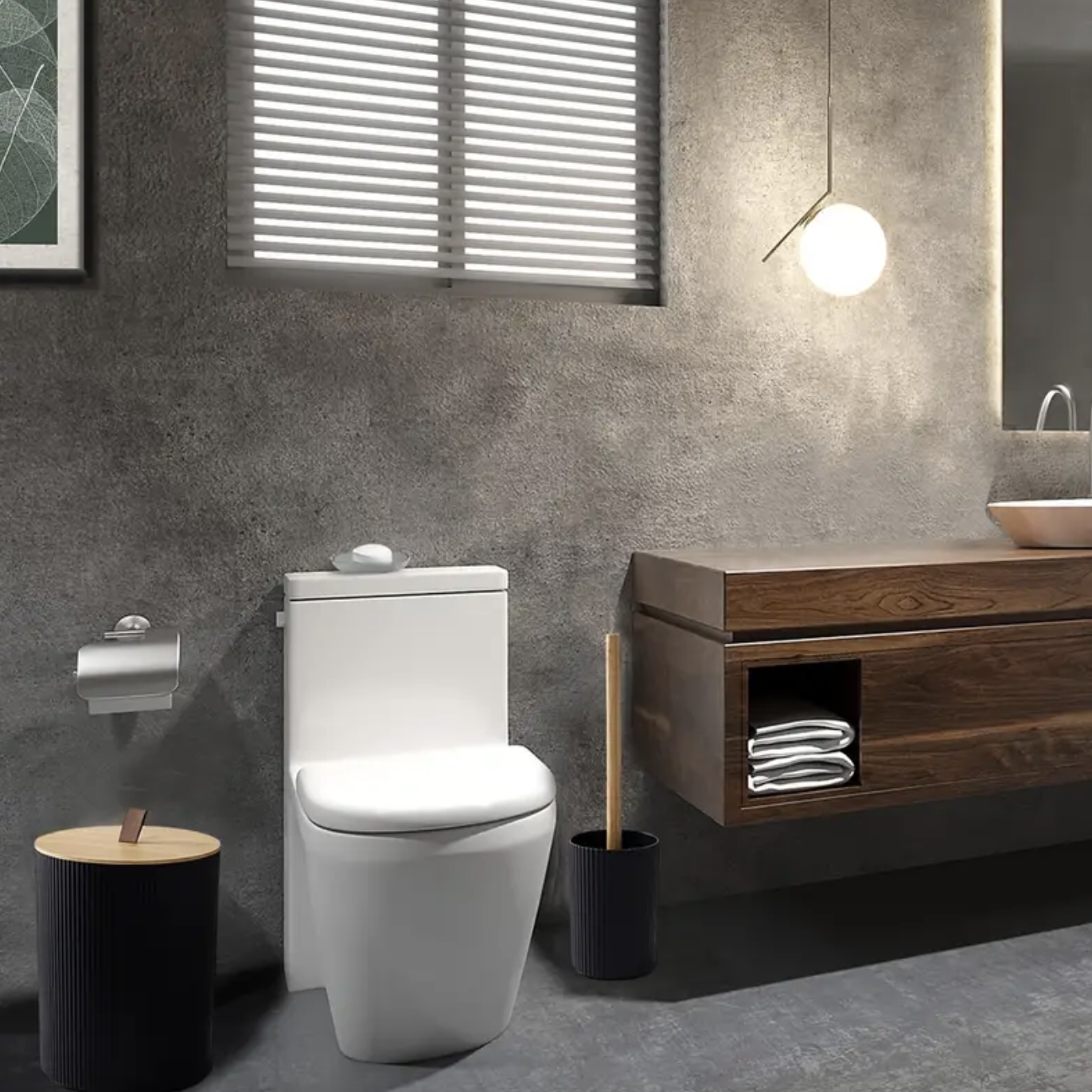 BathEssentials 6-Piece Elegant Bathroom Accessory Set