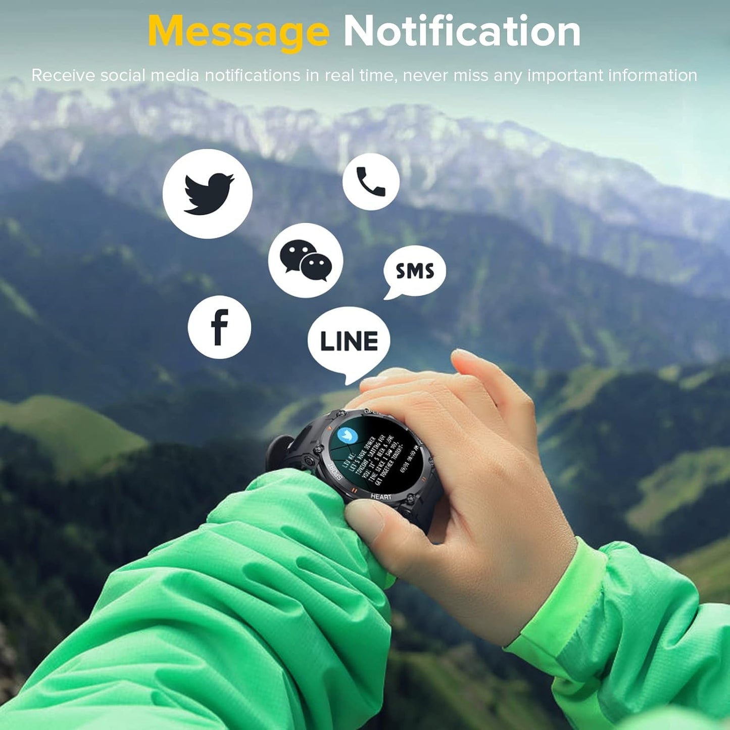 TOXIYA Senbono Smart Watch & Fitness Tracker