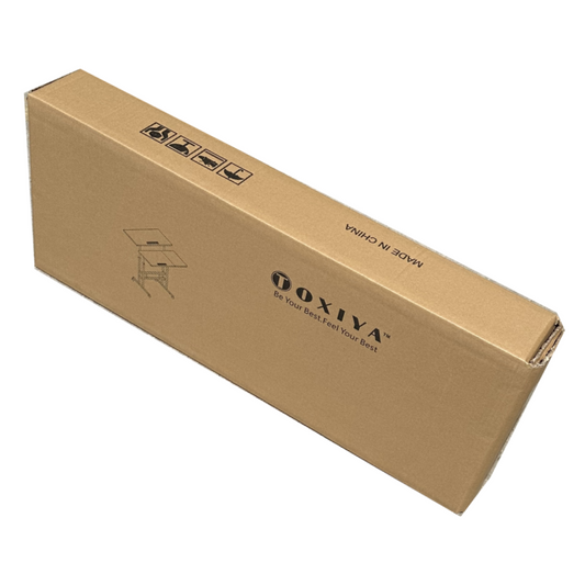 TOXIYA Exquisite Wheeled Detachable Height Adjustable Standing Laptop Desk, Computer Cart for Home Office, Rolling Desk Long-Lasting and Durable, Steel Structure Computer Desk