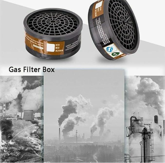 innovations Full Face Respirator Gas Mask with Integrated Goggles