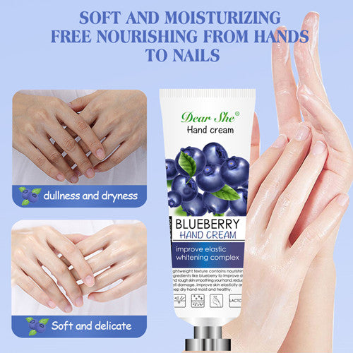 Blueberry Moisturizing and Whitening Hand Cream, 80g