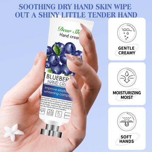 Blueberry Moisturizing and Whitening Hand Cream, 80g