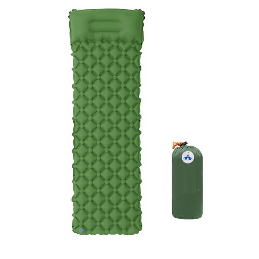 Inflatable Sleeping Pad Camping Mat with Pillow