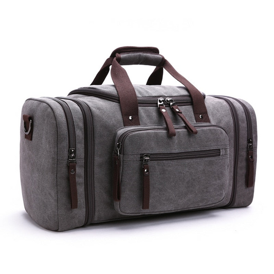 Canvas Luggage Travel Duffel Bag With Large Capacity