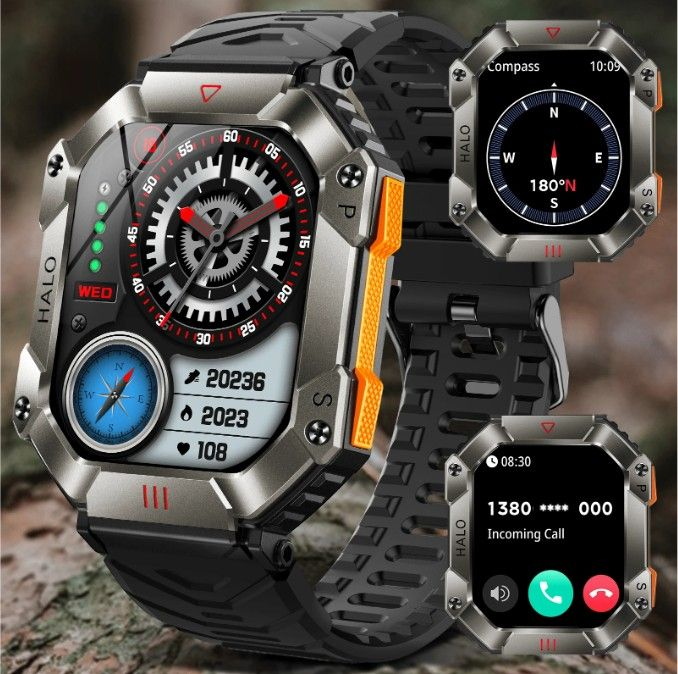 TOXIYA Waterproof Luxury Smart Watch With 107 Sports Modes