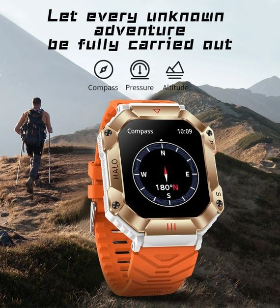 TOXIYA Waterproof Luxury Smart Watch With 107 Sports Modes