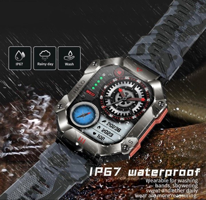 TOXIYA Waterproof Luxury Smart Watch With 107 Sports Modes