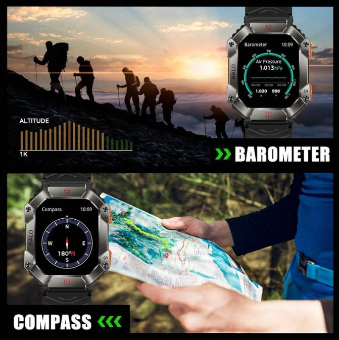 TOXIYA Waterproof Luxury Smart Watch With 107 Sports Modes