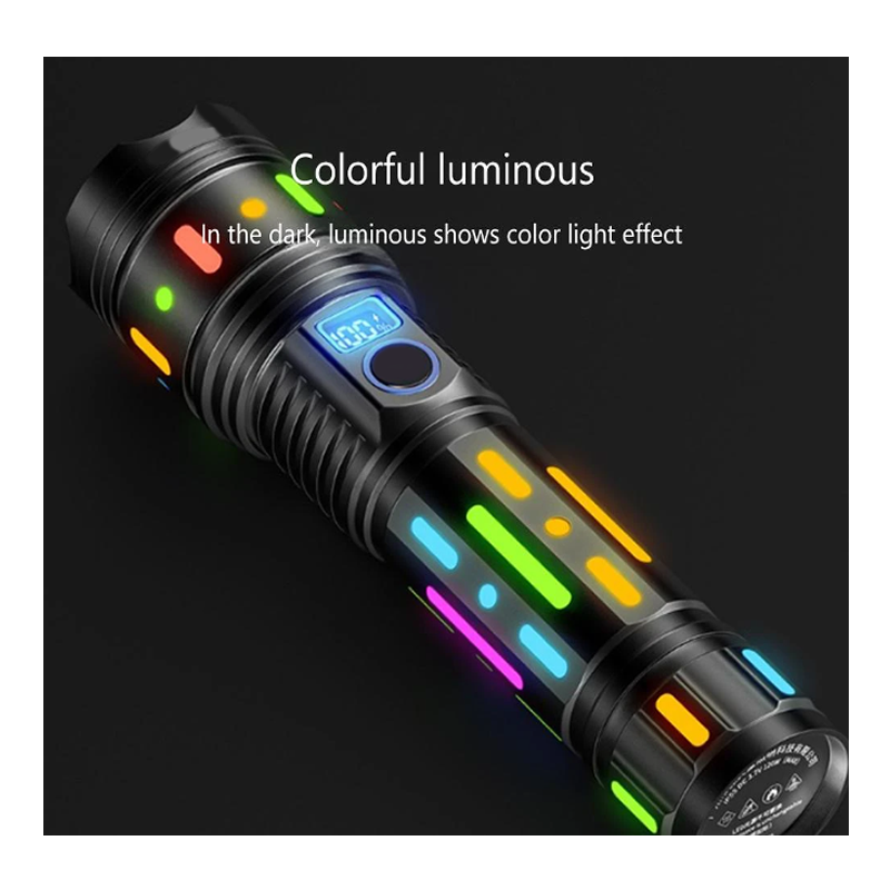 50000M Long Range Multifunctional Telescopic Zoom Flashlight