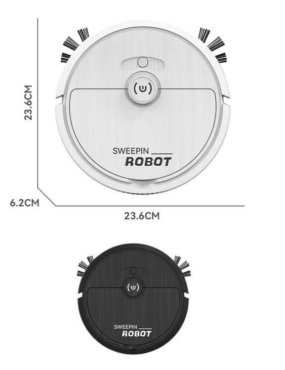 Sweeping Robot Vacuum Cleaner Rechargeable Wireless 1200pa For Home