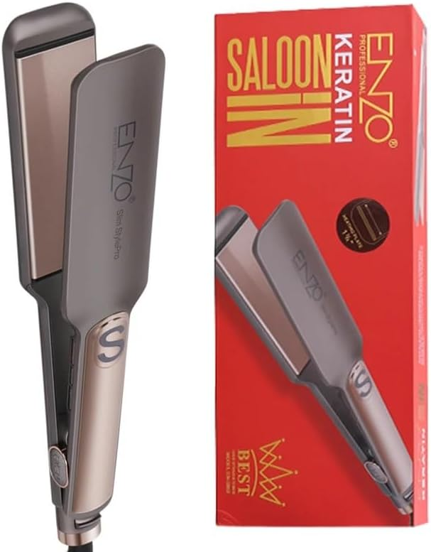 ENZO Wide plate slim Style PRO keratin hair straightener