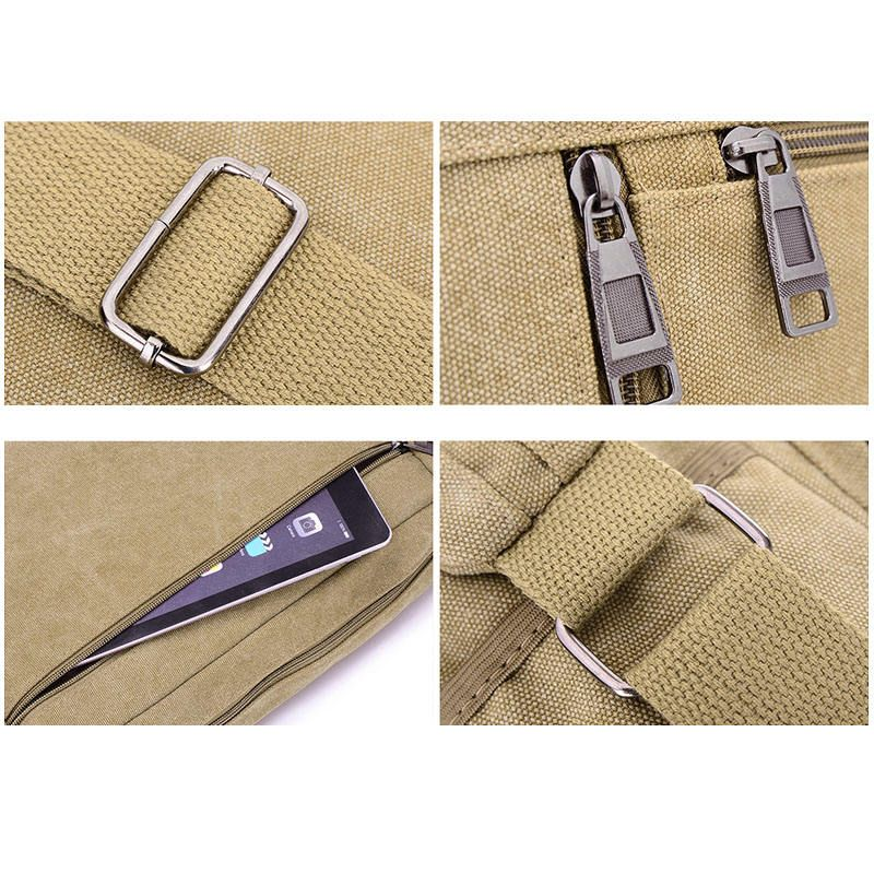 High Capacity Retro Canvas Shoulder Bag Crossbody Handbag for Men - 31cm - Various colors available