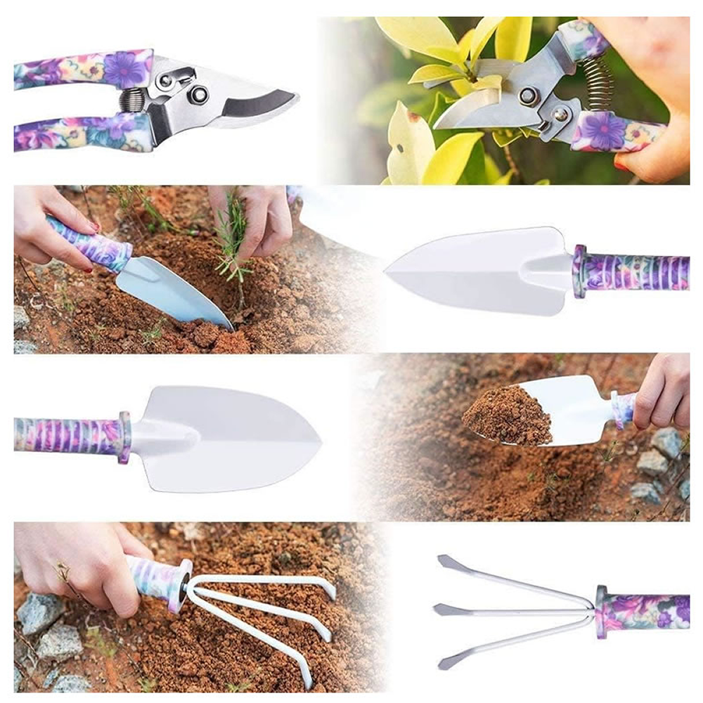 5 Piece Stainless Steel Heavy Duty Floral Gardening Tool