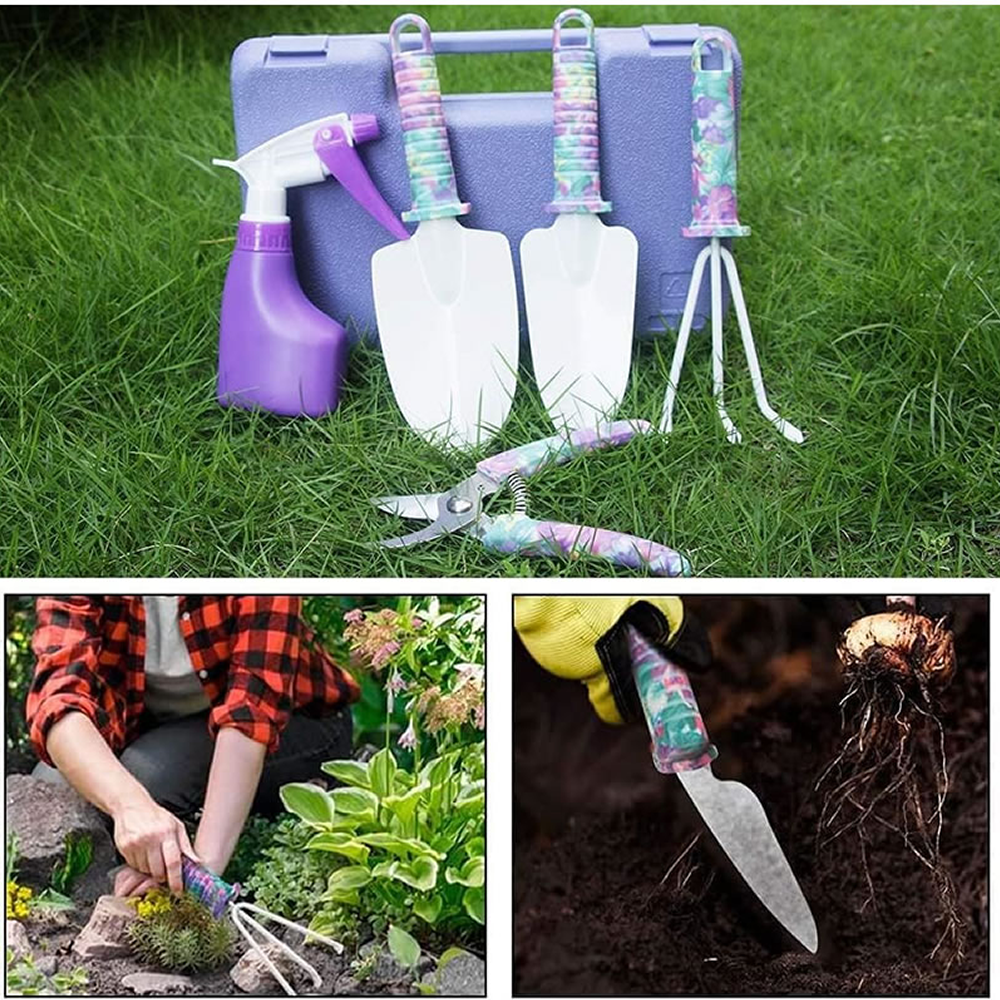 5 Piece Stainless Steel Heavy Duty Floral Gardening Tool