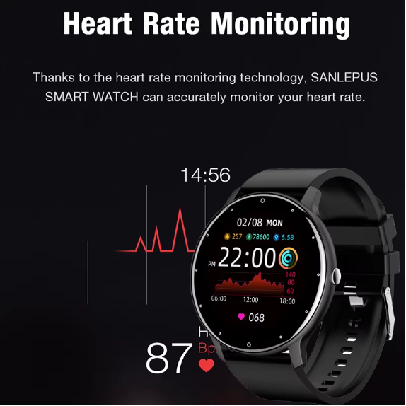 TOXIYA Smart Watch for Men Magnetic Stainless Steel Band