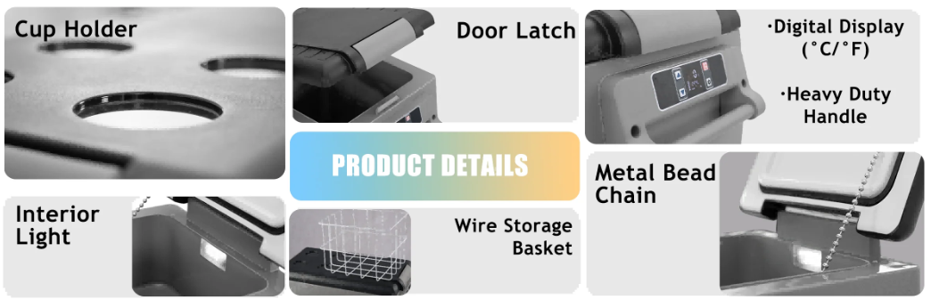 Alpicool CF55 Portable Fridge Refrigerator Car Freezer Car Fridge 12/24/230V