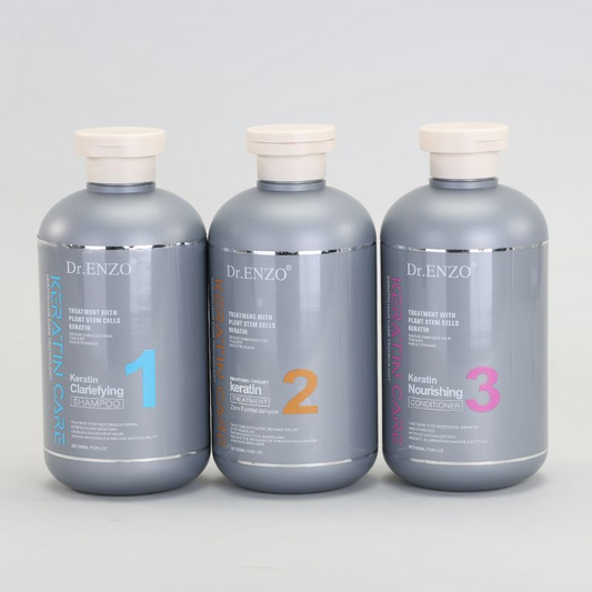 DR .Enzo Brazil Keratin Shampoo, Treatment & Conditioner 500ML