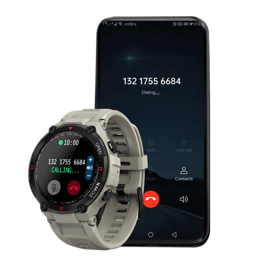 TOXIYA - K22 Mens Military Style Outdoor Smart watch