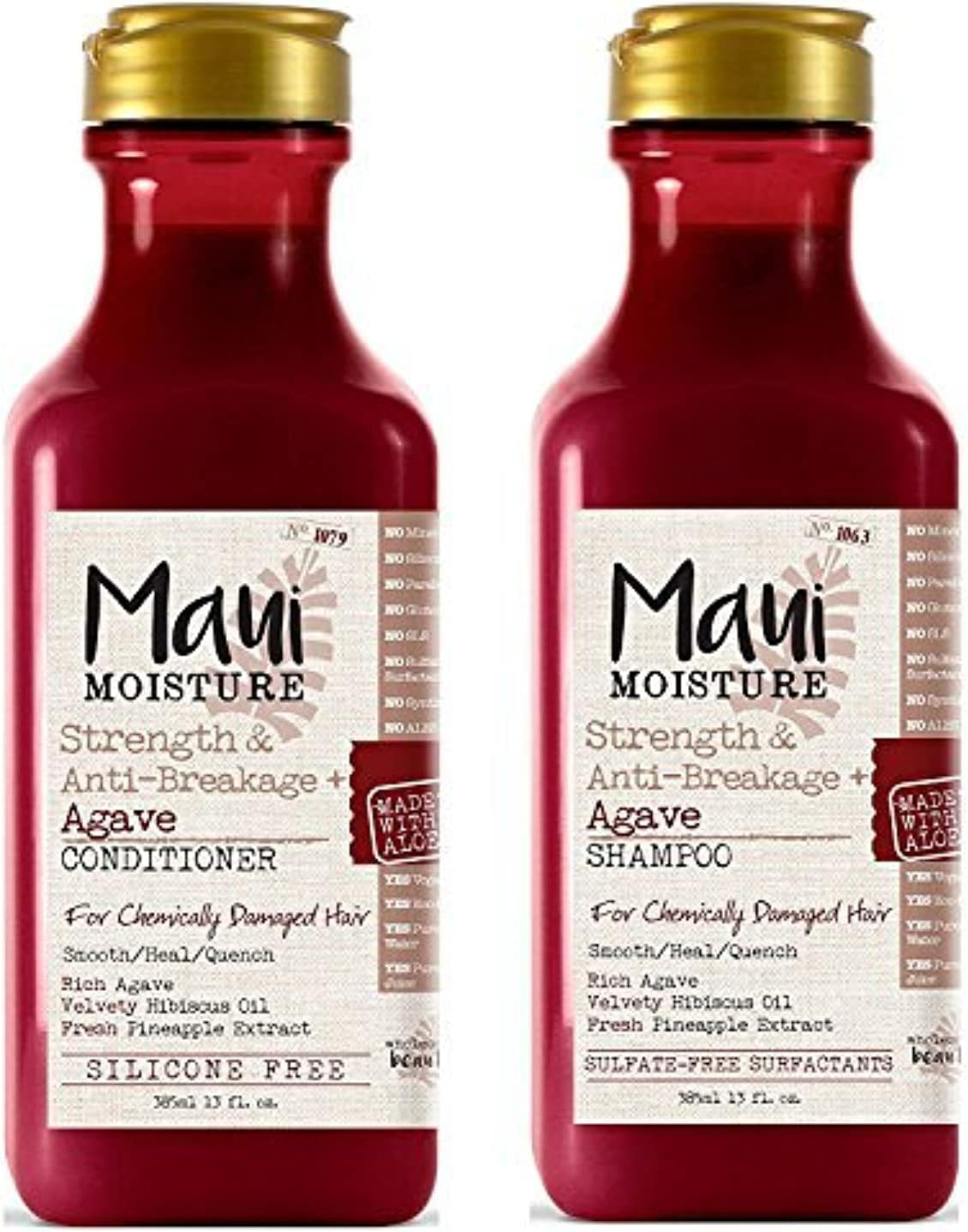 Agave Nectar Shampoo and Conditioner Strengthens Hair and Prevents Breakage