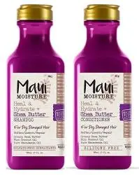 Repair Moisture + Shea Butter Shampoo and Conditioner Set, 385ml X2 bottles
