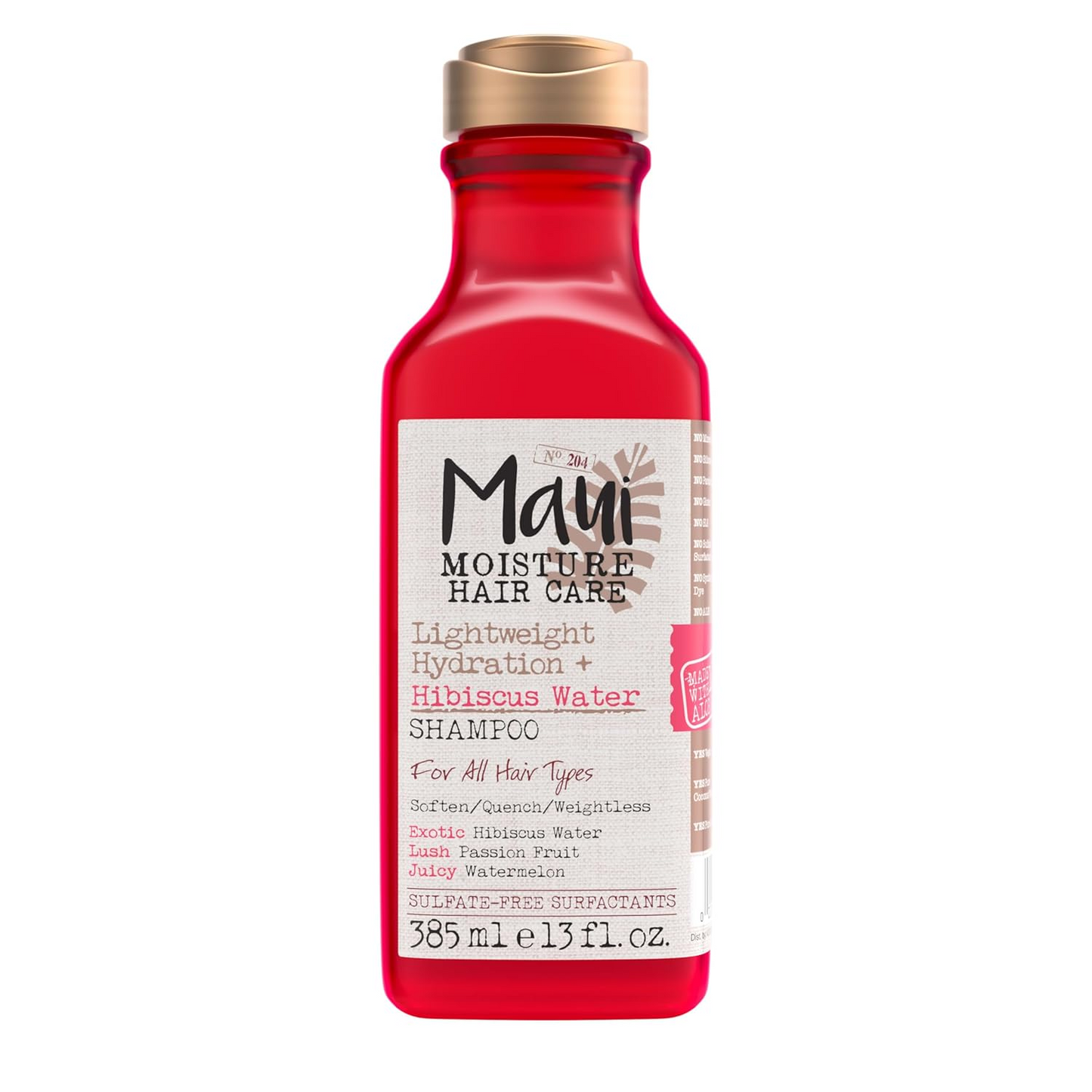Hibiscus Shampoo Conditioner Light Moisturizing Set for Daily Moisturization, 385ml x 2 bottles