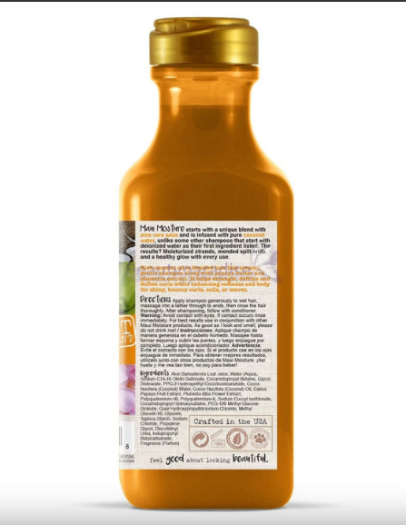 Coconut Oil Shampoo & Conditioner Set, 385ml Each
