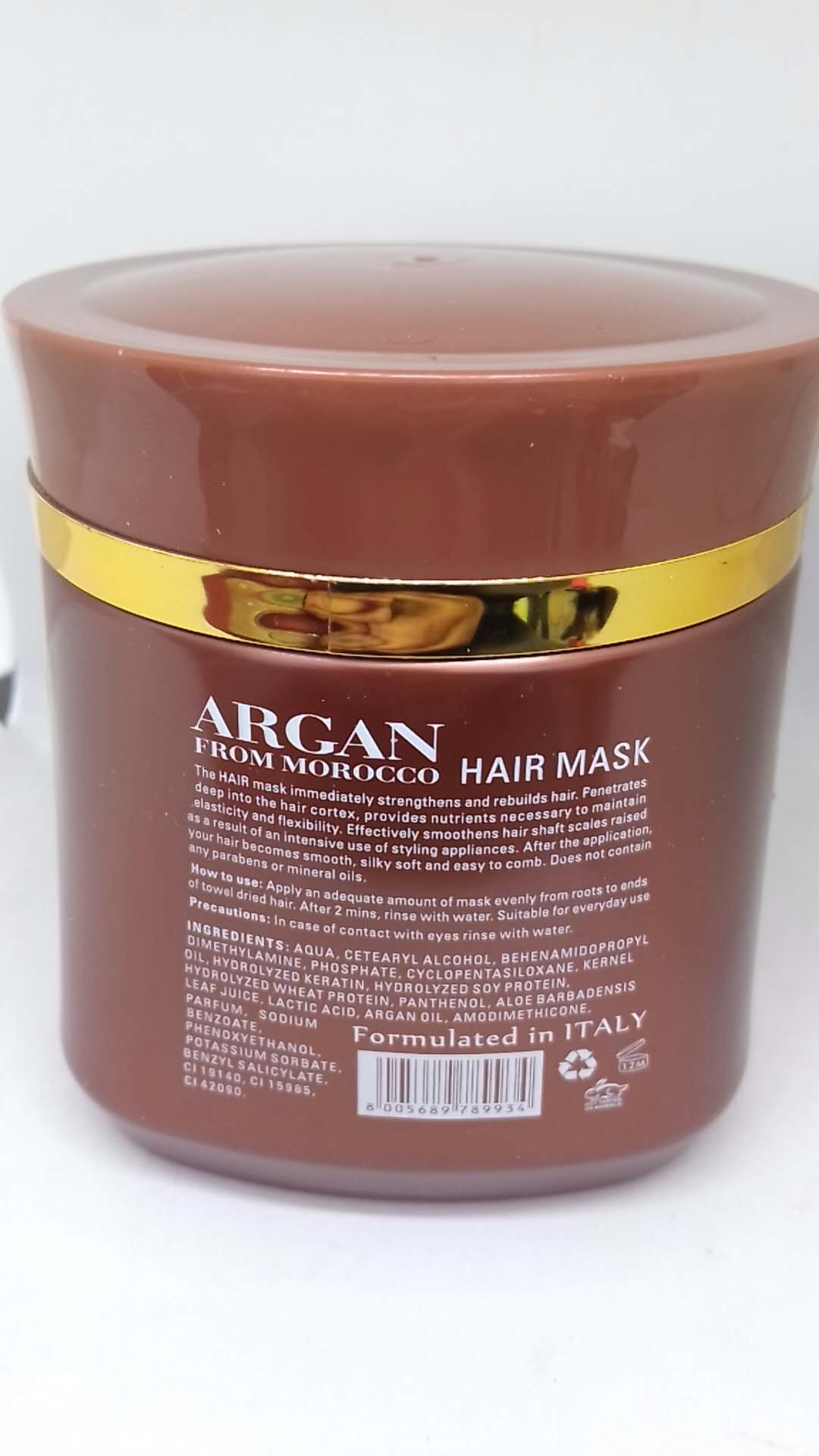Argan Oil Amino Acid Hair Mask (For Normal Hair), 1000 ml